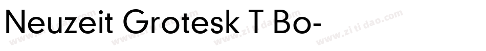 Neuzeit Grotesk T Bo字体转换
